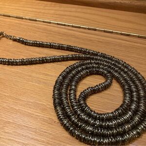 Brass & Black Metal Necklace